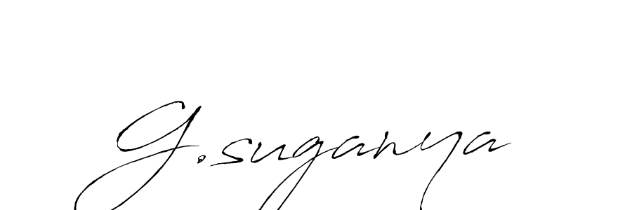 Use a signature maker to create a handwritten signature online. With this signature software, you can design (Antro_Vectra) your own signature for name G.suganya. G.suganya signature style 6 images and pictures png