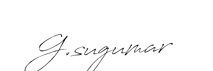 It looks lik you need a new signature style for name G.sugumar. Design unique handwritten (Antro_Vectra) signature with our free signature maker in just a few clicks. G.sugumar signature style 6 images and pictures png