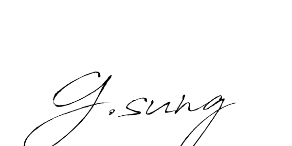 You should practise on your own different ways (Antro_Vectra) to write your name (G.sung) in signature. don't let someone else do it for you. G.sung signature style 6 images and pictures png