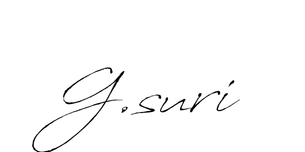 Also You can easily find your signature by using the search form. We will create G.suri name handwritten signature images for you free of cost using Antro_Vectra sign style. G.suri signature style 6 images and pictures png
