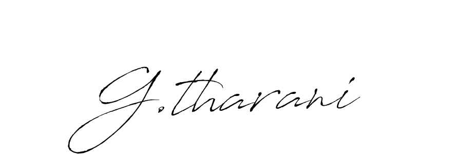 How to make G.tharani signature? Antro_Vectra is a professional autograph style. Create handwritten signature for G.tharani name. G.tharani signature style 6 images and pictures png
