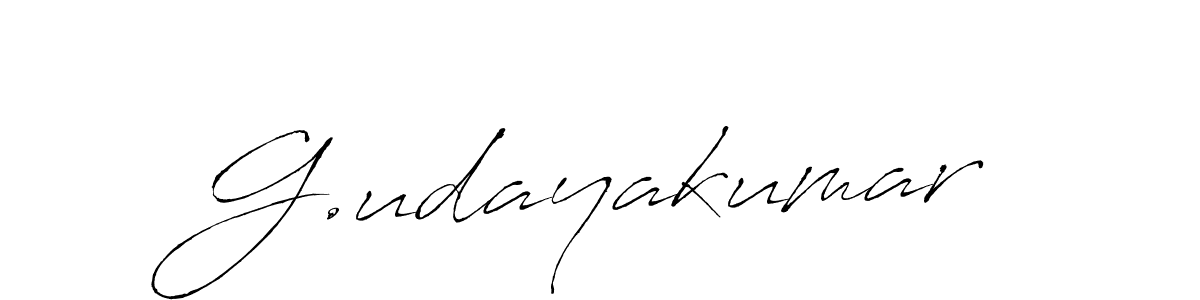 How to make G.udayakumar name signature. Use Antro_Vectra style for creating short signs online. This is the latest handwritten sign. G.udayakumar signature style 6 images and pictures png