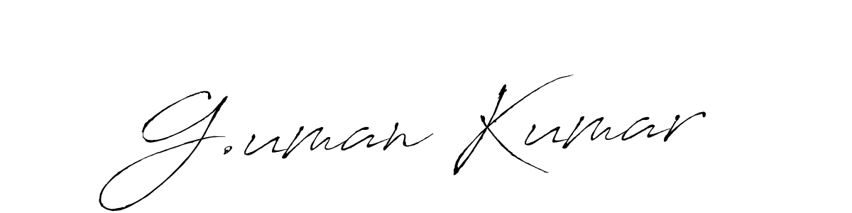 How to make G.uman Kumar signature? Antro_Vectra is a professional autograph style. Create handwritten signature for G.uman Kumar name. G.uman Kumar signature style 6 images and pictures png