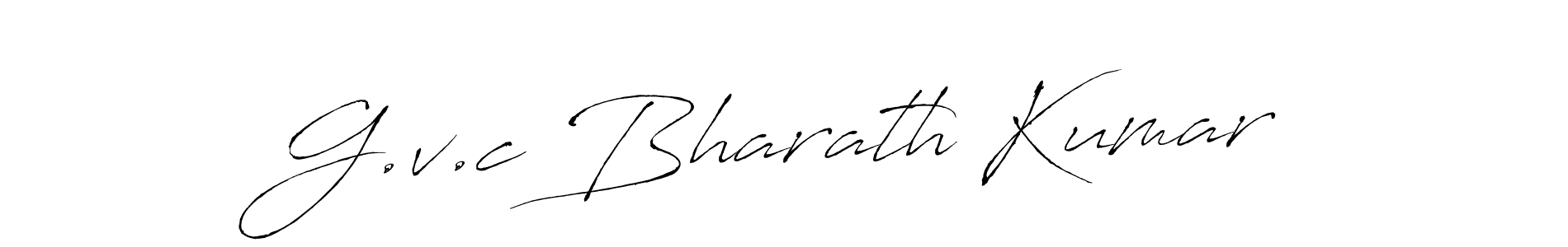 Make a short G.v.c Bharath Kumar signature style. Manage your documents anywhere anytime using Antro_Vectra. Create and add eSignatures, submit forms, share and send files easily. G.v.c Bharath Kumar signature style 6 images and pictures png
