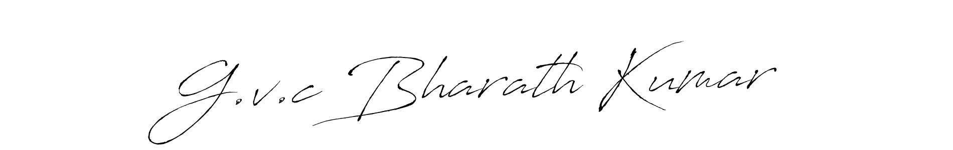 Design your own signature with our free online signature maker. With this signature software, you can create a handwritten (Antro_Vectra) signature for name G.v.c Bharath Kumar. G.v.c Bharath Kumar signature style 6 images and pictures png