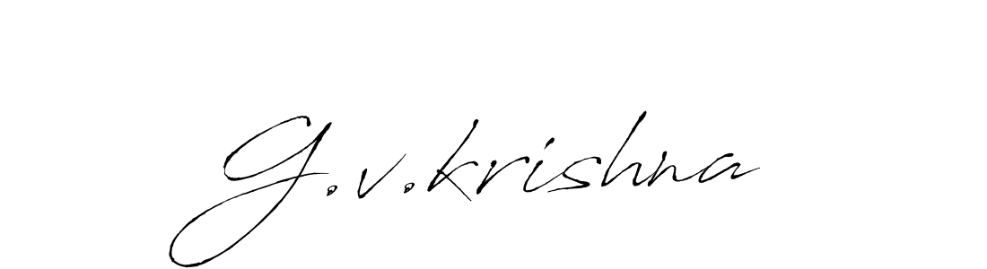 G.v.krishna stylish signature style. Best Handwritten Sign (Antro_Vectra) for my name. Handwritten Signature Collection Ideas for my name G.v.krishna. G.v.krishna signature style 6 images and pictures png