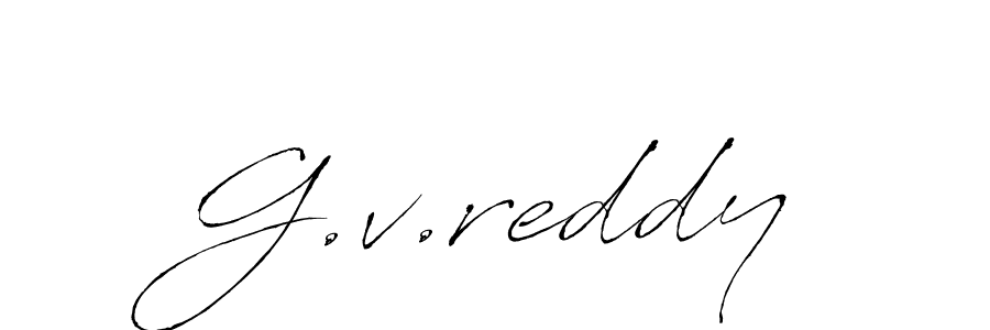 Also we have G.v.reddy name is the best signature style. Create professional handwritten signature collection using Antro_Vectra autograph style. G.v.reddy signature style 6 images and pictures png