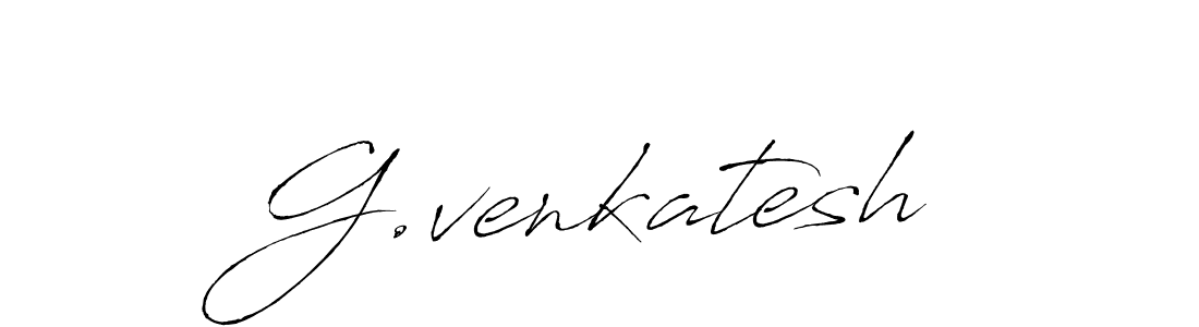 Make a beautiful signature design for name G.venkatesh. With this signature (Antro_Vectra) style, you can create a handwritten signature for free. G.venkatesh signature style 6 images and pictures png