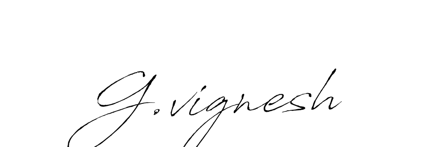 You should practise on your own different ways (Antro_Vectra) to write your name (G.vignesh) in signature. don't let someone else do it for you. G.vignesh signature style 6 images and pictures png