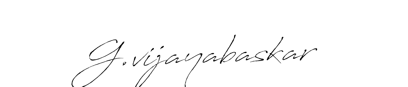 How to make G.vijayabaskar name signature. Use Antro_Vectra style for creating short signs online. This is the latest handwritten sign. G.vijayabaskar signature style 6 images and pictures png