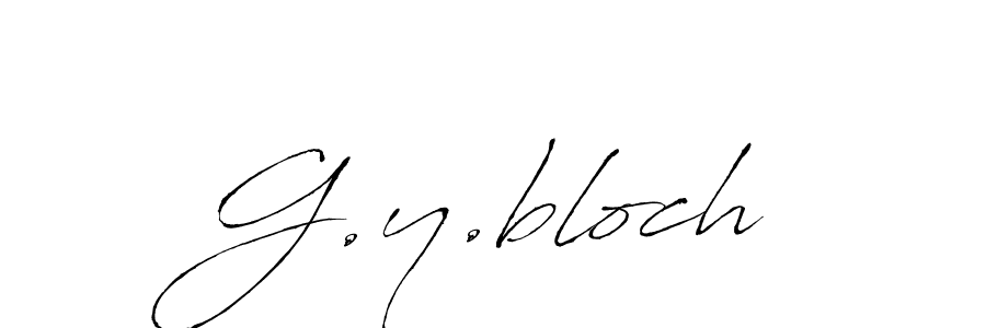 Create a beautiful signature design for name G.y.bloch. With this signature (Antro_Vectra) fonts, you can make a handwritten signature for free. G.y.bloch signature style 6 images and pictures png