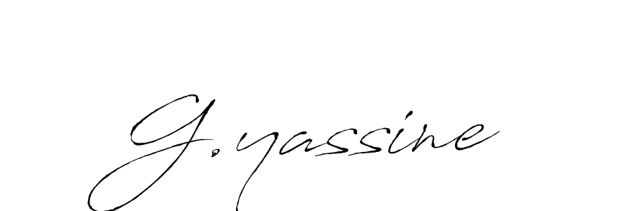 Also we have G.yassine name is the best signature style. Create professional handwritten signature collection using Antro_Vectra autograph style. G.yassine signature style 6 images and pictures png