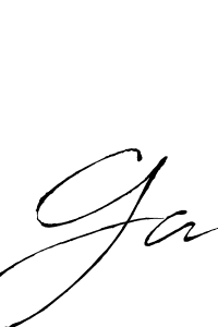 Make a beautiful signature design for name Ga. With this signature (Antro_Vectra) style, you can create a handwritten signature for free. Ga signature style 6 images and pictures png