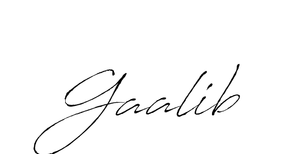 How to make Gaalib signature? Antro_Vectra is a professional autograph style. Create handwritten signature for Gaalib name. Gaalib signature style 6 images and pictures png