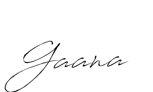 Gaana stylish signature style. Best Handwritten Sign (Antro_Vectra) for my name. Handwritten Signature Collection Ideas for my name Gaana. Gaana signature style 6 images and pictures png