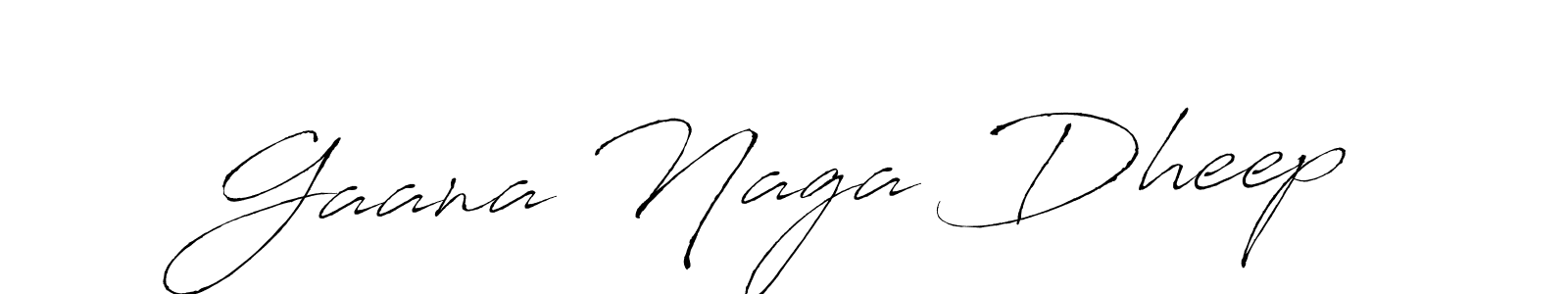 Create a beautiful signature design for name Gaana Naga Dheep. With this signature (Antro_Vectra) fonts, you can make a handwritten signature for free. Gaana Naga Dheep signature style 6 images and pictures png