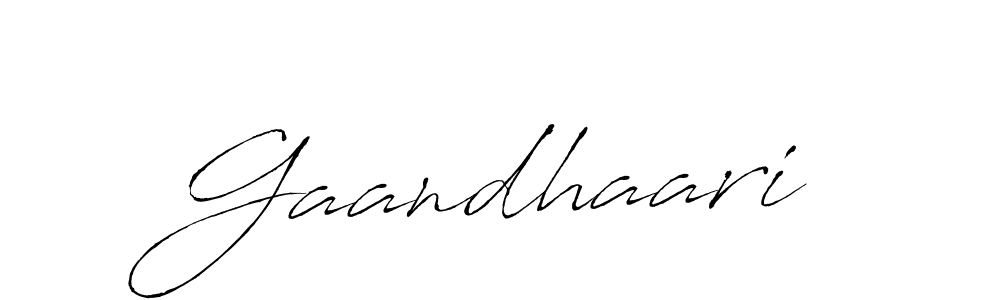 Design your own signature with our free online signature maker. With this signature software, you can create a handwritten (Antro_Vectra) signature for name Gaandhaari. Gaandhaari signature style 6 images and pictures png