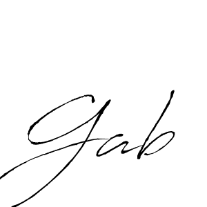 How to make Gab name signature. Use Antro_Vectra style for creating short signs online. This is the latest handwritten sign. Gab signature style 6 images and pictures png