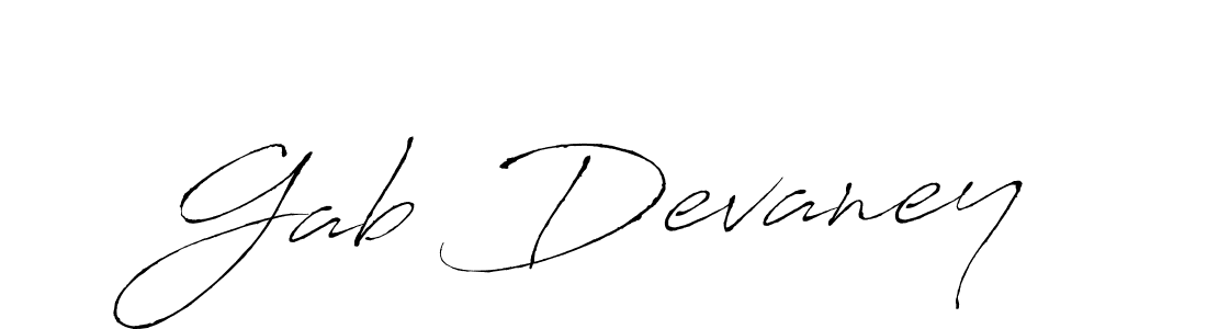 How to make Gab Devaney signature? Antro_Vectra is a professional autograph style. Create handwritten signature for Gab Devaney name. Gab Devaney signature style 6 images and pictures png