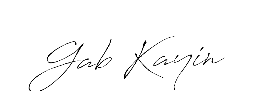 How to make Gab Kayin name signature. Use Antro_Vectra style for creating short signs online. This is the latest handwritten sign. Gab Kayin signature style 6 images and pictures png