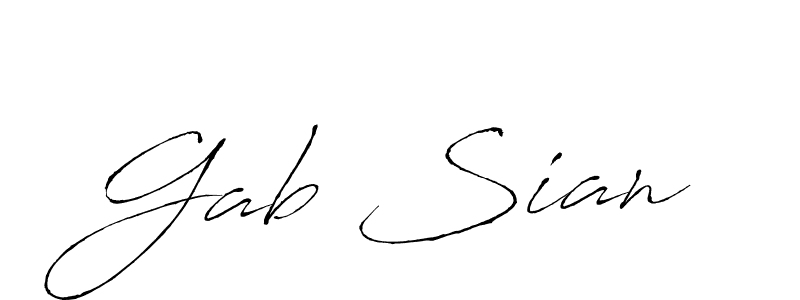 Create a beautiful signature design for name Gab Sian. With this signature (Antro_Vectra) fonts, you can make a handwritten signature for free. Gab Sian signature style 6 images and pictures png