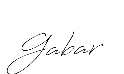 Design your own signature with our free online signature maker. With this signature software, you can create a handwritten (Antro_Vectra) signature for name Gabar. Gabar signature style 6 images and pictures png