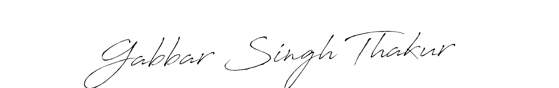 Make a beautiful signature design for name Gabbar Singh Thakur. With this signature (Antro_Vectra) style, you can create a handwritten signature for free. Gabbar Singh Thakur signature style 6 images and pictures png