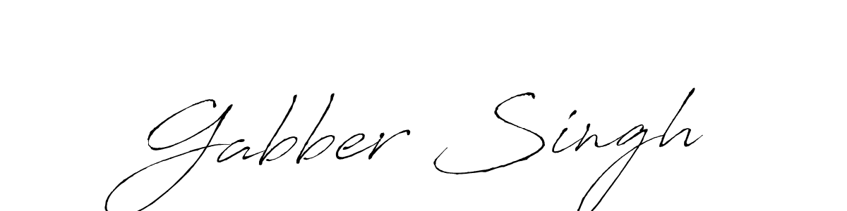 Design your own signature with our free online signature maker. With this signature software, you can create a handwritten (Antro_Vectra) signature for name Gabber Singh. Gabber Singh signature style 6 images and pictures png