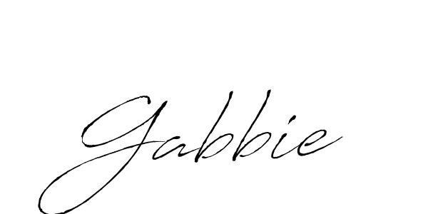 Design your own signature with our free online signature maker. With this signature software, you can create a handwritten (Antro_Vectra) signature for name Gabbie. Gabbie signature style 6 images and pictures png