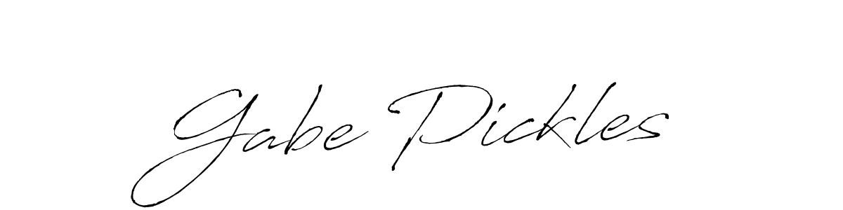 Design your own signature with our free online signature maker. With this signature software, you can create a handwritten (Antro_Vectra) signature for name Gabe Pickles. Gabe Pickles signature style 6 images and pictures png