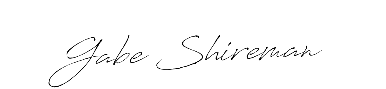 How to make Gabe Shireman signature? Antro_Vectra is a professional autograph style. Create handwritten signature for Gabe Shireman name. Gabe Shireman signature style 6 images and pictures png