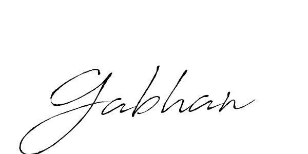 Gabhan stylish signature style. Best Handwritten Sign (Antro_Vectra) for my name. Handwritten Signature Collection Ideas for my name Gabhan. Gabhan signature style 6 images and pictures png