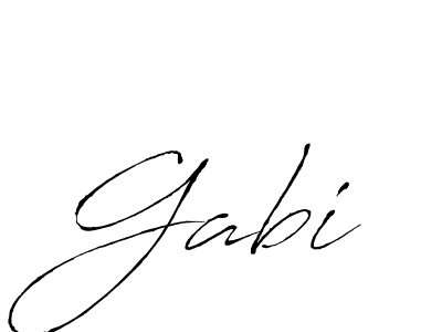 Use a signature maker to create a handwritten signature online. With this signature software, you can design (Antro_Vectra) your own signature for name Gabi. Gabi signature style 6 images and pictures png