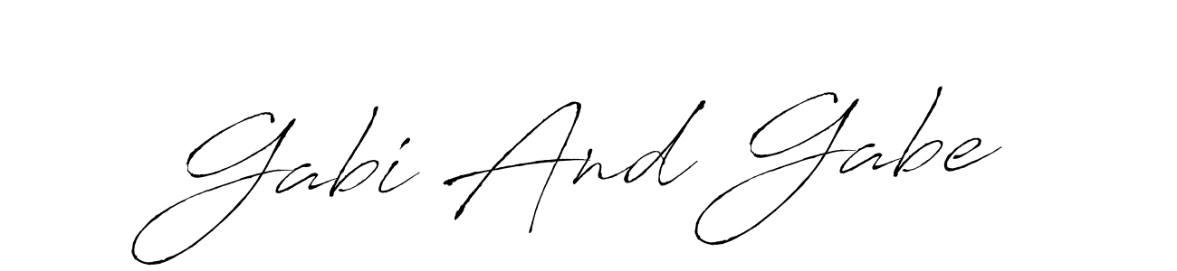 See photos of Gabi And Gabe official signature by Spectra . Check more albums & portfolios. Read reviews & check more about Antro_Vectra font. Gabi And Gabe signature style 6 images and pictures png