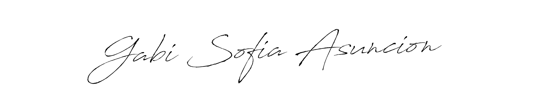 How to make Gabi Sofia Asuncion signature? Antro_Vectra is a professional autograph style. Create handwritten signature for Gabi Sofia Asuncion name. Gabi Sofia Asuncion signature style 6 images and pictures png