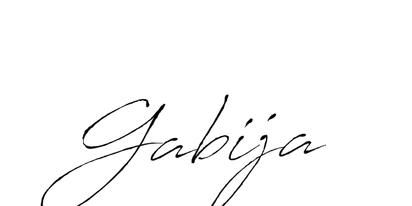 Gabija stylish signature style. Best Handwritten Sign (Antro_Vectra) for my name. Handwritten Signature Collection Ideas for my name Gabija. Gabija signature style 6 images and pictures png