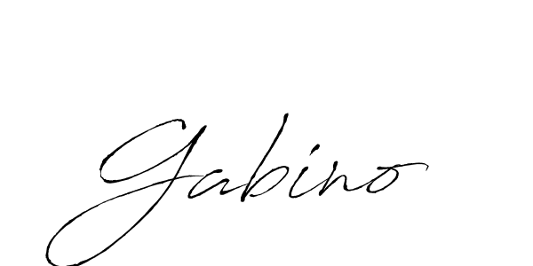 Use a signature maker to create a handwritten signature online. With this signature software, you can design (Antro_Vectra) your own signature for name Gabino. Gabino signature style 6 images and pictures png