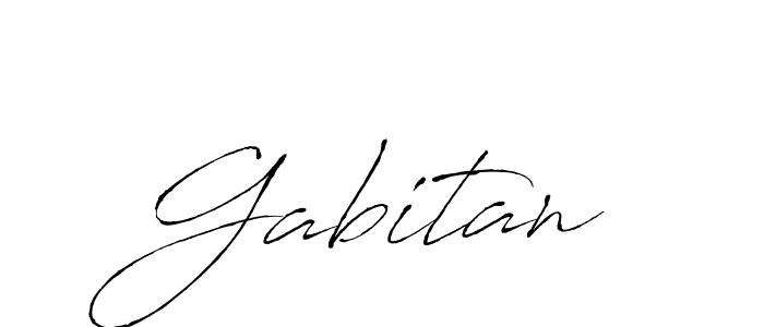 Use a signature maker to create a handwritten signature online. With this signature software, you can design (Antro_Vectra) your own signature for name Gabitan. Gabitan signature style 6 images and pictures png