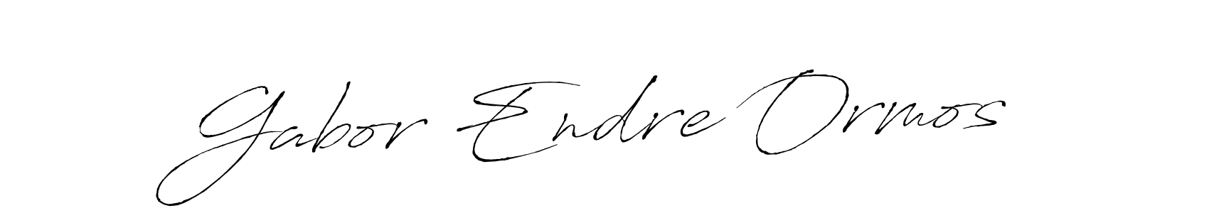 Design your own signature with our free online signature maker. With this signature software, you can create a handwritten (Antro_Vectra) signature for name Gabor Endre Ormos. Gabor Endre Ormos signature style 6 images and pictures png