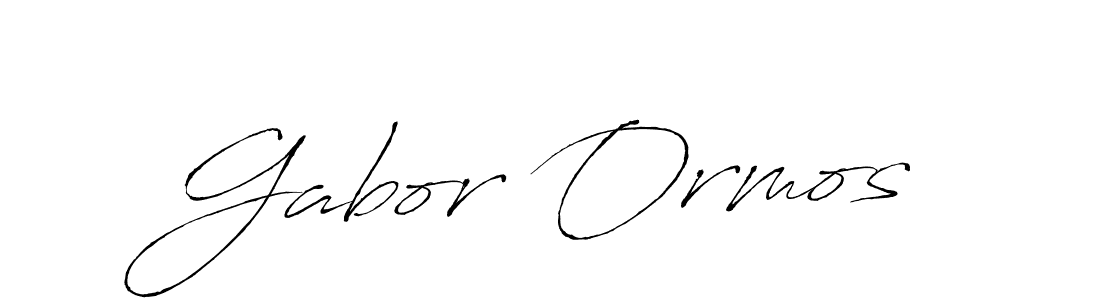 Make a beautiful signature design for name Gabor Ormos. With this signature (Antro_Vectra) style, you can create a handwritten signature for free. Gabor Ormos signature style 6 images and pictures png