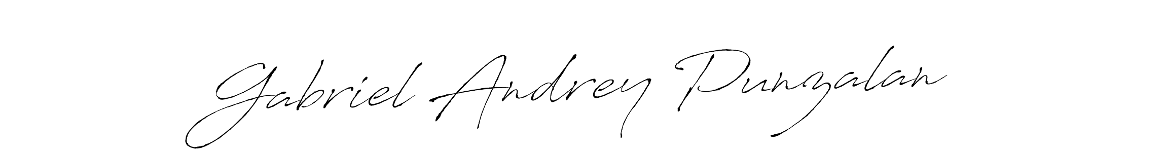 Also we have Gabriel Andrey Punzalan name is the best signature style. Create professional handwritten signature collection using Antro_Vectra autograph style. Gabriel Andrey Punzalan signature style 6 images and pictures png