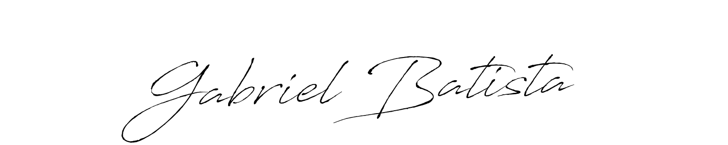 Create a beautiful signature design for name Gabriel Batista. With this signature (Antro_Vectra) fonts, you can make a handwritten signature for free. Gabriel Batista signature style 6 images and pictures png