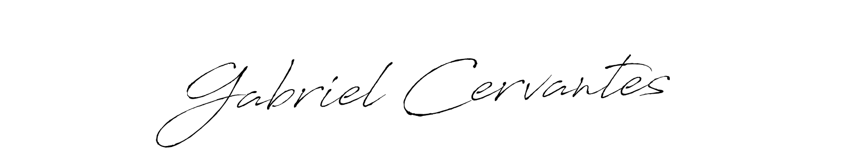 Create a beautiful signature design for name Gabriel Cervantes. With this signature (Antro_Vectra) fonts, you can make a handwritten signature for free. Gabriel Cervantes signature style 6 images and pictures png