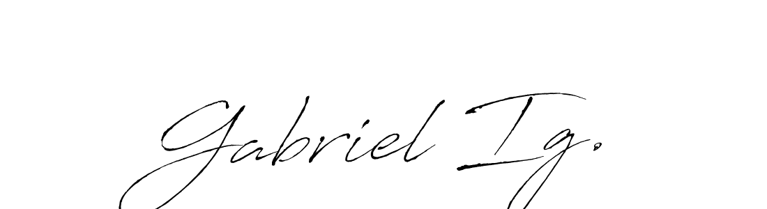 Create a beautiful signature design for name Gabriel Ig.. With this signature (Antro_Vectra) fonts, you can make a handwritten signature for free. Gabriel Ig. signature style 6 images and pictures png