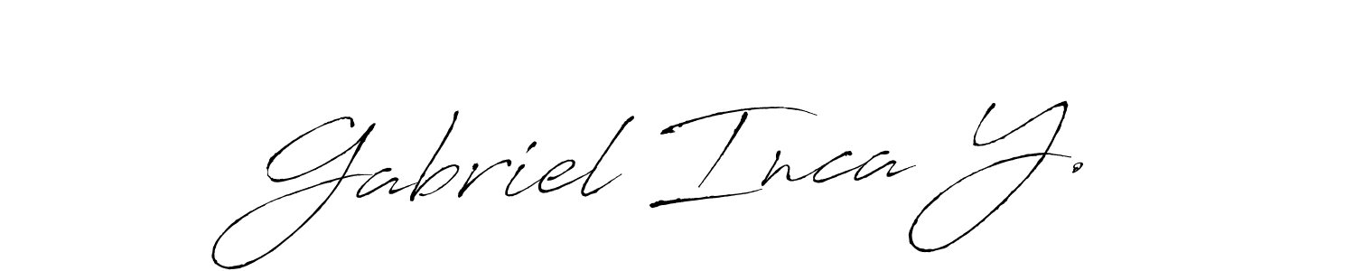 It looks lik you need a new signature style for name Gabriel Inca Y.. Design unique handwritten (Antro_Vectra) signature with our free signature maker in just a few clicks. Gabriel Inca Y. signature style 6 images and pictures png