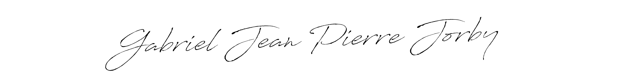 Make a beautiful signature design for name Gabriel Jean Pierre Jorby. With this signature (Antro_Vectra) style, you can create a handwritten signature for free. Gabriel Jean Pierre Jorby signature style 6 images and pictures png