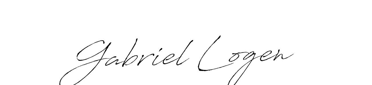 Create a beautiful signature design for name Gabriel Logen. With this signature (Antro_Vectra) fonts, you can make a handwritten signature for free. Gabriel Logen signature style 6 images and pictures png