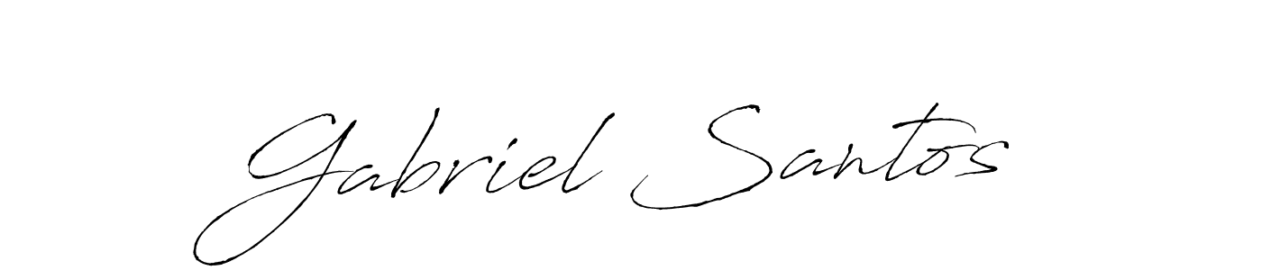 The best way (Antro_Vectra) to make a short signature is to pick only two or three words in your name. The name Gabriel Santos include a total of six letters. For converting this name. Gabriel Santos signature style 6 images and pictures png