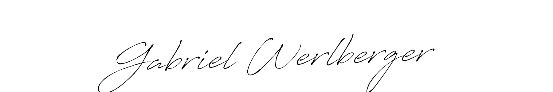 Antro_Vectra is a professional signature style that is perfect for those who want to add a touch of class to their signature. It is also a great choice for those who want to make their signature more unique. Get Gabriel Werlberger name to fancy signature for free. Gabriel Werlberger signature style 6 images and pictures png