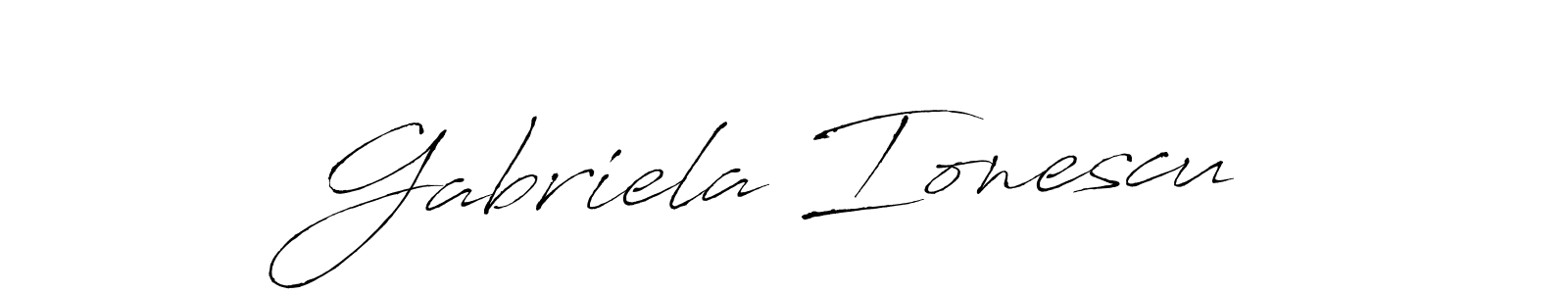 Make a short Gabriela Ionescu signature style. Manage your documents anywhere anytime using Antro_Vectra. Create and add eSignatures, submit forms, share and send files easily. Gabriela Ionescu signature style 6 images and pictures png